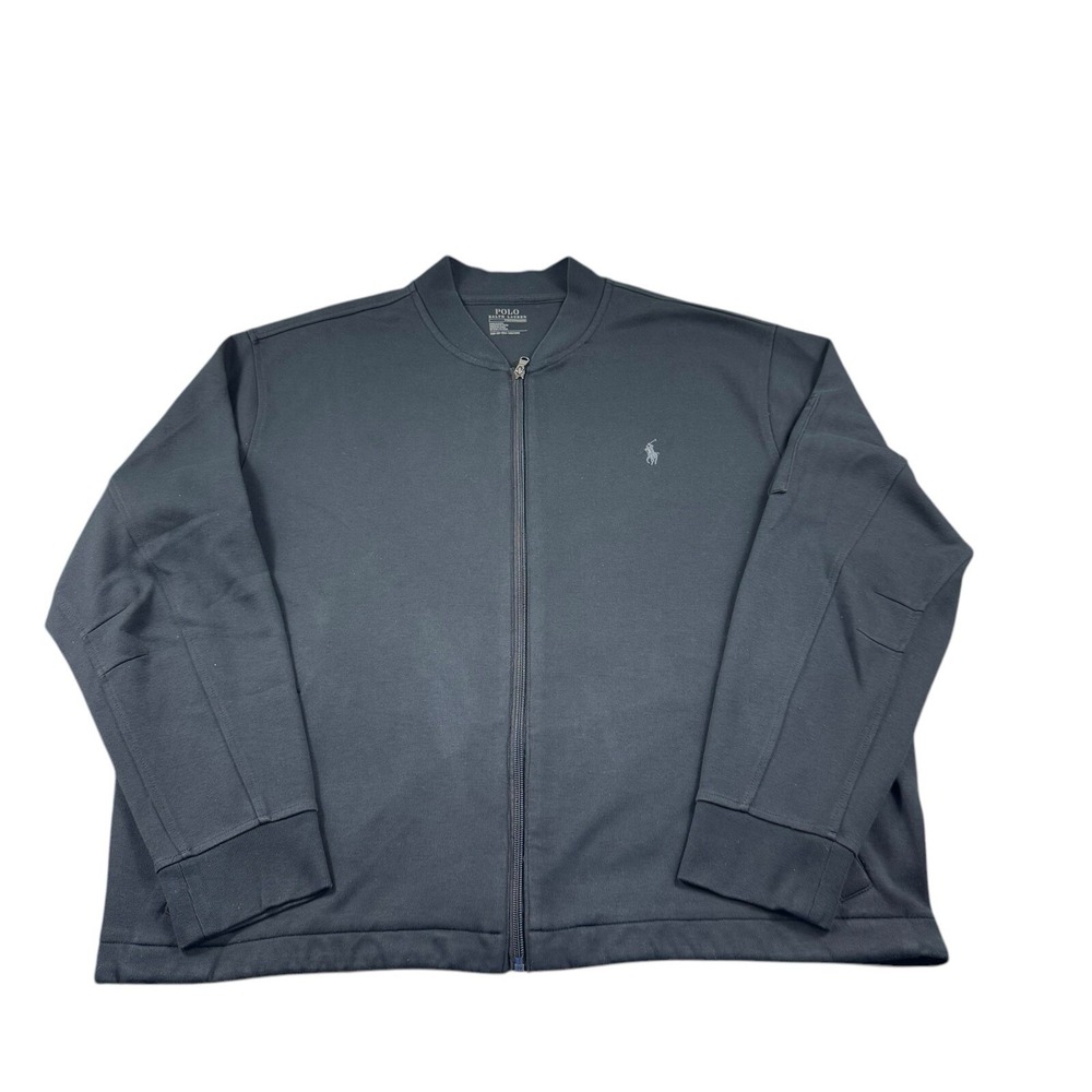 Polo Ralph Lauren Performance Black Full Zip Bomber Mens Jacket Size 2XLB